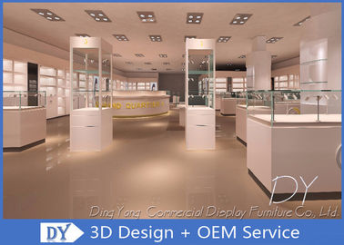 OEM-Shop Schmuck-Display-Kästen für Einzelhandelsgeschäfte / Diamant-Display-Vitrine